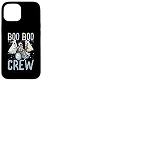 Boo Boo Crew Ghost Doctor Ambulancier Ambulancier Infirmière EMT Halloween Coque pour iPhone 15