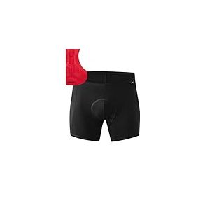 Gonso Sitivo U M, Sous-v&ecirc;tement cycliste pour homme, S'adapte sous tous les shorts de v&eacute;lo, Collant avec peau de chamois Sitivo avec &eacute;l&eacute;ments Poron, Coupe ajust&eacute;e, Noir/rouge, 5XL