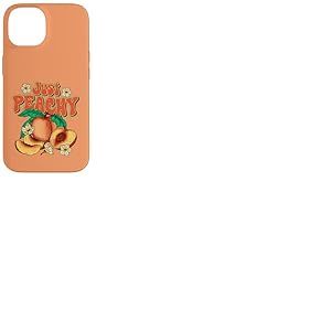 Just Peachy Cute Summer Fruit Rétro Esthétique Peach Beach Coque pour iPhone 14