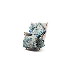 Caleffi - Plaid Canape 130x170 cm en Coton Doux &ndash; Couverture Grande pour Canape, Lit ou Fauteuil &ndash; Jet&eacute; de Canap&eacute; Lavable, Design El&eacute;gant, Grande Taille Parfait pour les Soir&eacute;es Cocooning - Couvre Lit