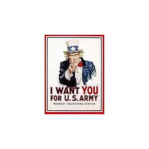 Bumblebeaver War Propaganda Uncle Sam I Want You Iconic USA Vintage Poster Art Print Guerre La Propagande Oncle Les États-Unis d'Amérique Ancien Affiche Impression d'art