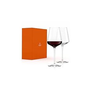 St&ouml;lzle Lausitz Quatrophil Lot de 2 verres &agrave; vin de 645 ml &ndash; Verres &agrave; vin de qualit&eacute; sup&eacute;rieure id&eacute;aux pour le bordeaux &ndash; Verres &agrave; vin rouge &eacute;l&eacute;gants en cristal pour un maximum de d&eacute;veloppement des
