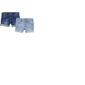 Simple Joys by Carter's Shorts en Jean B&eacute;b&eacute; Fille, Lot de 2, Bleu Jean Fonc&eacute;/Jean Clair, 3-6 mois