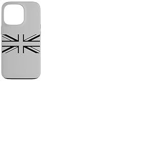 Drapeau Union Jack Noir Grande-Bretagne Angleterre Coque pour iPhone 13 Pro