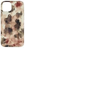Moody Ginkgo Leaves Abstract Botanical dans des Tons automnaux Coque pour iPhone 14 Plus