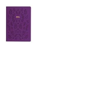 Letts of London Woodland Agenda semainier 2025 Violet Format A5