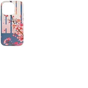 Sakura Japonaise Fleur Cerisier Vaporwave Harajuku Coque pour iPhone 14 Pro