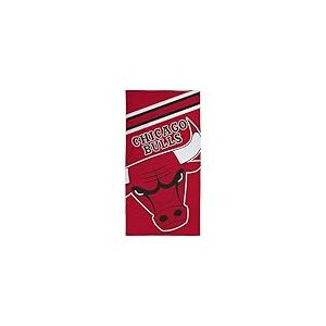 Character World Serviette Officielle NBA | Toucher Super Doux, Motif équipe de Basket-Ball Rouge Chicago Bulls | Parfait pour la Maison, Le Bain, la Plage et la Piscine | Taille Unique 75 cm x 150 cm
