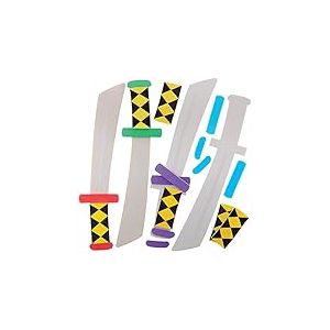 Baker Ross FX854 Kits d'épée Ninja Samurai - paquet de 4, Déguisement loisirs créatifs