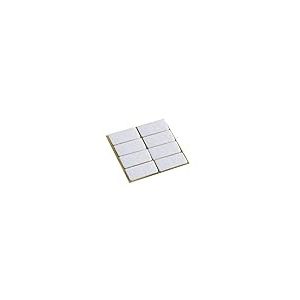 Metafranc Lot de 8 patins en feutre autocollants - 22 x 36 mm - Blanc - Protection efficace de vos meubles et chaises - Pour sols délicats - 645136