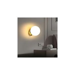 Comely Applique Murale Interieur, Or Lampe Murale E27 Globe, Luminaire Applique Industrielle &Eacute;clairage D&eacute;coratif pour Salon, Chambre, Couloir et Escalier