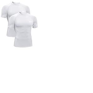 MEETYOO 2pcs Tee Shirt Compression Homme,Maillot de Fitness Fonctionnel &agrave; Manches Courtes Maillot de Sport Homme Respirant Maillot de Course pour Sports Jogging Musculation