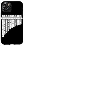 Notes De Musique Flûte De Pan Flûtiste Musicien Coque pour iPhone 11 Pro