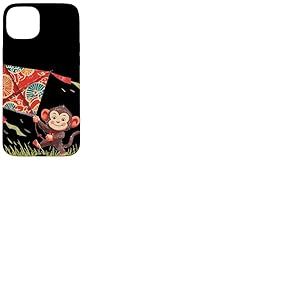 Costume de Singe Volant pour Les Amateurs de cerf-Volant et de Vent Coque pour iPhone 15 Plus