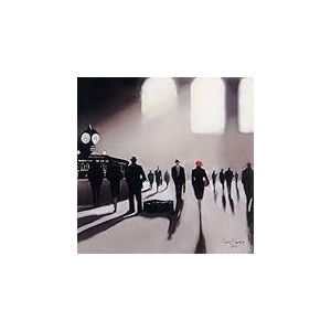 Jon Barker (Grand Central Station Rendezvous - New York 40 x 40 cm Toile Imprimée
