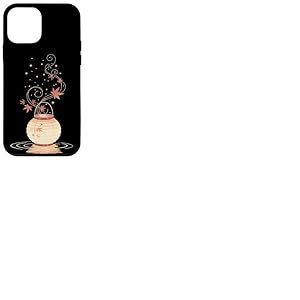 Lanterne Automne Feuilles Érable Art Japonais Minimal Coque pour iPhone 12 mini