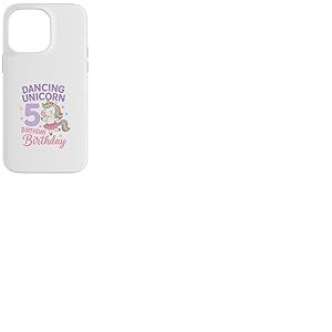 Licorne dansante Magique 5&egrave;me Anniversaire Coque pour iPhone 14 Pro Max