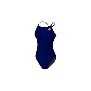 TYR Femme Women's Swimsuit Durafast Elite Solid Diamondfit, Navy, 36 EU