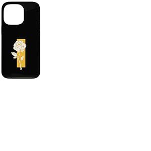 University Varsity-Gold Distressed Color Bar Rose Jaune Coque pour iPhone 13 Pro