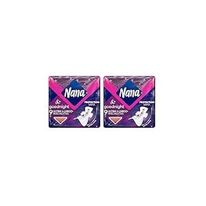 Nana Ultra Extra-Large Avec Ailettes Flux Très Abondants Plus, 9 Serviettes (Lot de 2)