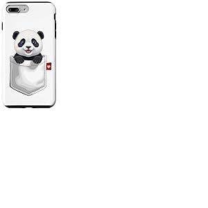 Panda dans la Poche Qui Regarde Un Adorable Panda Coque pour iPhone 7 Plus/8 Plus