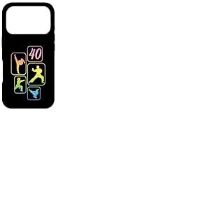 Karat&eacute; Taekwondo 40&egrave;me Anniversaire Femme 40 Ans Coque pour iPhone 17 Pro