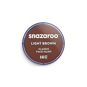 Snazaroo - Peinture Pour Visage et le Corps, Maquillage Pour Visage et D&eacute;guisement, Pour Enfants et Adults,Fard 18 ML, Couleur Fauve
