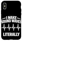 I Make Sound Waves Littéralement Ingénieur Audio Coque pour iPhone X/XS