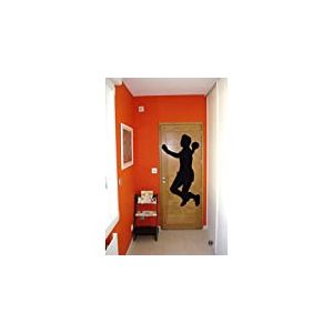 Tatoutex Stickers Joueur de Handball - Beige, L 50cm x H 90cm