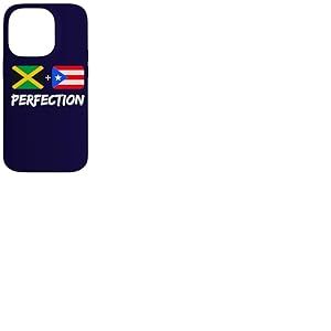 Jamaican Plus Drapeau de Porto-Rica Perfection Mix Heritage Coque pour iPhone 14 Pro