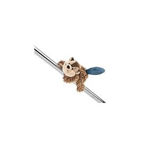 MagNICI 62263 Castor Harry Woodsnacker en peluche avec aimant, 12 cm, marron, adhère aux surfaces en métal, aux tableaux magnétiques et aux poignées de sac, compagnon de voyage, excellent cadeau