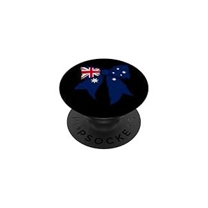 Ruban Coquette Drapeau Australien Australien Fille PopSockets PopGrip Adhésif