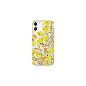 ERT GROUP Coque de téléphone Portable pour Apple Iphone 12 Mini Original et sous Licence Officielle Looney Tunes Motif Tweety 010, avec Effet de débordement de Paillettes