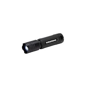 GRUNDIG Lampe de poche LED 500 lumens – 10 W – 200 m – 3 modes d'éclairage : haut, faible, pulsé