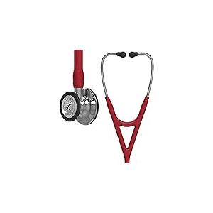 3M Littmann Stéthoscope de diagnostic Cardiology IV, tubulure bordeaux, Edtion Miroir, 69 cm, 6170