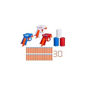 Nerf N Series Backyard Triple Pack,3 Blasters, 30 fléchettes Nerf N1, 3 cibles