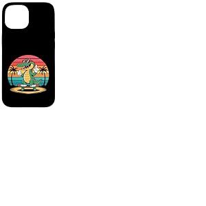 Cool Skater Crocodile Croco Alligator Sunset Design rétro années 80 Coque pour iPhone 15