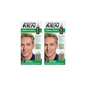 Just For Men Gel Colorant, Teinture Cheveux Blond, Coloration Cheveux Homme, Couvre Les Cheveux Blancs Et Restaure La Couleur D'Origine Pour Un Résultat Naturel, Rapide Et Facile, H10 (Lot de 2)