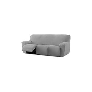 ECOMMERC3 Housse de canapé Relax Pieds Ensemble 3 x 3 Super élastique - Housse de canapé Gris Clair Adaptable et Respirante pour canapés Chester et Klippan
