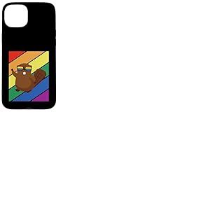 LGBTQ Drapeau Gay Pride Mois Rainbow Beaver avec Lunettes LGBT Coque pour iPhone 15 Plus