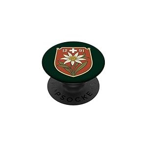 Suisse 1291 Fête Nationale Suisse 1er août PopSockets PopGrip Adhésif