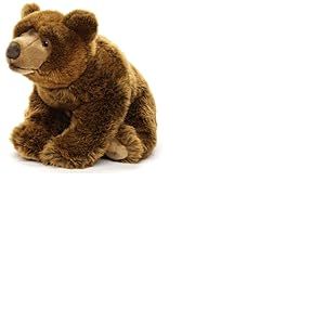 Uni-Toys - Grand Ours Brun Assis &ndash; 43 cm (Longueur) &ndash; Ours en Peluche &ndash; Doudou