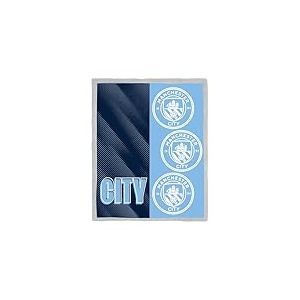 Character World Couverture Polaire Officielle Manchester City FC | Couvre-lit Super Doux et Chaud avec Revers en Sherpa Motif &eacute;quipe de Football | Parfait pour la Maison, la Chambre, Les soir&eacute;es