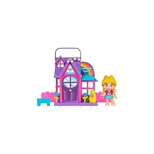 PINYPON, Maison avec Figurine et Accessoires, Modèle Arc-en-Ciel, 1 Figurine Exclusive et des Accessoires, Jouets pour Enfants à partir de 3 Ans, GIOCHI PREZIOSI, PNY262