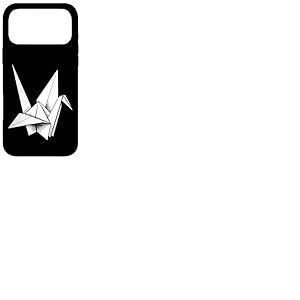 Grue Origami Coque pour iPhone 17 Pro Max