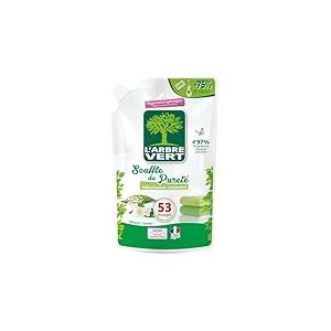L'Arbre Vert Recharge Adoucissant Concentr&eacute; Souffle De Puret&eacute; - Hypoallerg&eacute;nique - 53 Lavages - 800mL - Lot de 2