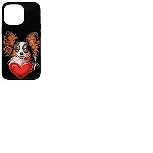 Saint-Valentin Papillon Dog Vector Coque pour iPhone 13 Pro