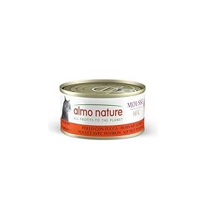 almo nature HFC Mousse, Aliment Humide pour Chats - Poulet à la Citrouille - Boîte de 1,68 kg (24 x 70 g)