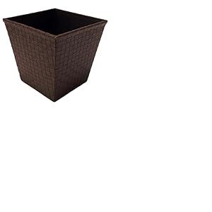 Comarco Sa Cache-Pot carré évasé en Similicuir 13 x 13 x 13 cm
