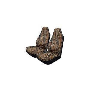 TOYOUN Lot de 2 Housses de siège Avant universelles imperméables à imprimé Camouflage - Compatibles avec la Plupart des Voitures, camions, SUV, camionnettes - Tissu Camouflage